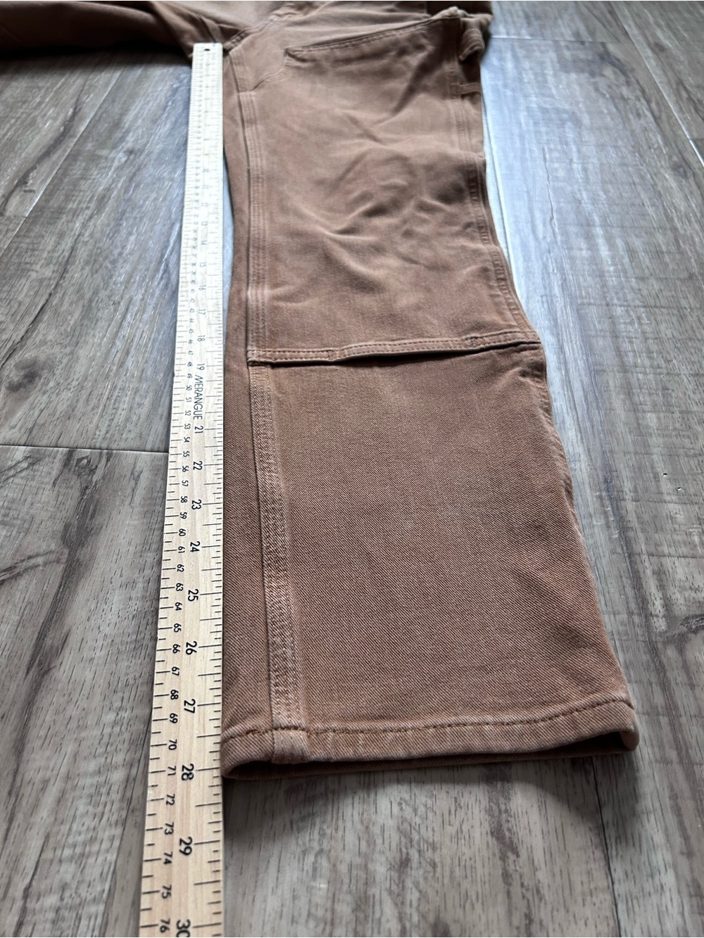 Carhartt Brown Canvas Cargo carpenter Work Pants double knee straight fit - Picture 5 of 9